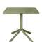 Пластиковый стол Clip 80х80 см зеленый | NARDI | Италия