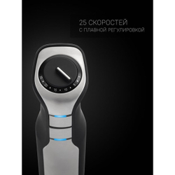 Блендер погружной 1000 Вт, 6 скор, турбо реж, Polaris, PHB 1036AL Titan, чер