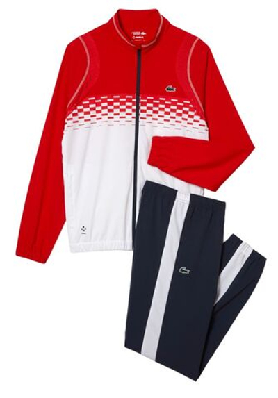 Костюм теннисный Lacoste Tennis x Daniil Medvedev Jogger Set - red/white/red/white/blue