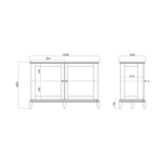 Низкая витрина CR160