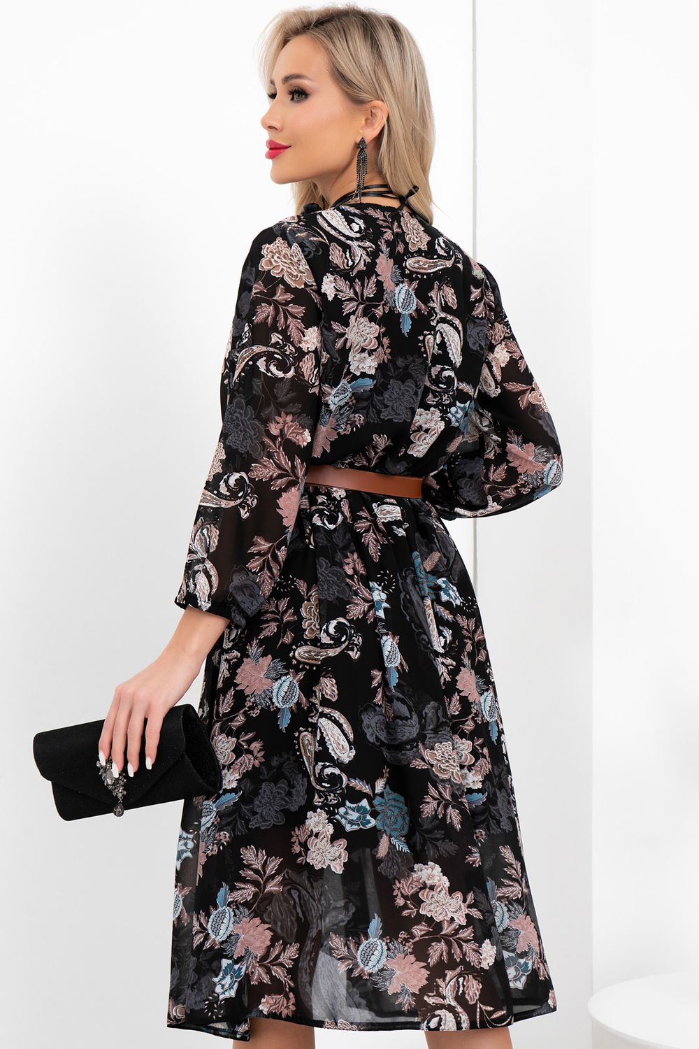 Платье Адель (черный) Р11-2003 Nikol (Акция)