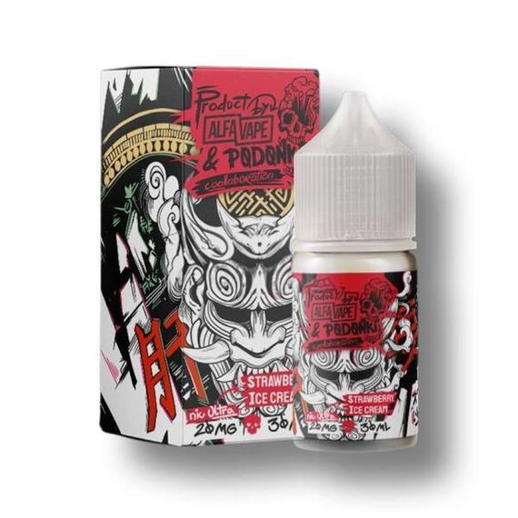 Alfa Vape &amp; Podonki - Strawberry Ice (7% nic)