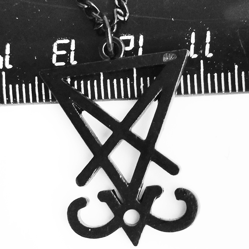 Кулон "Печать Люцифера" (40х26мм), магический знак. Бижутерия, украшение.
