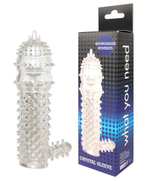 Закрытая прозрачная насадка Crystal sleeve - 12,8 см.