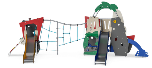 Тема: Океан и Джунгли с сеткой и башенкой
