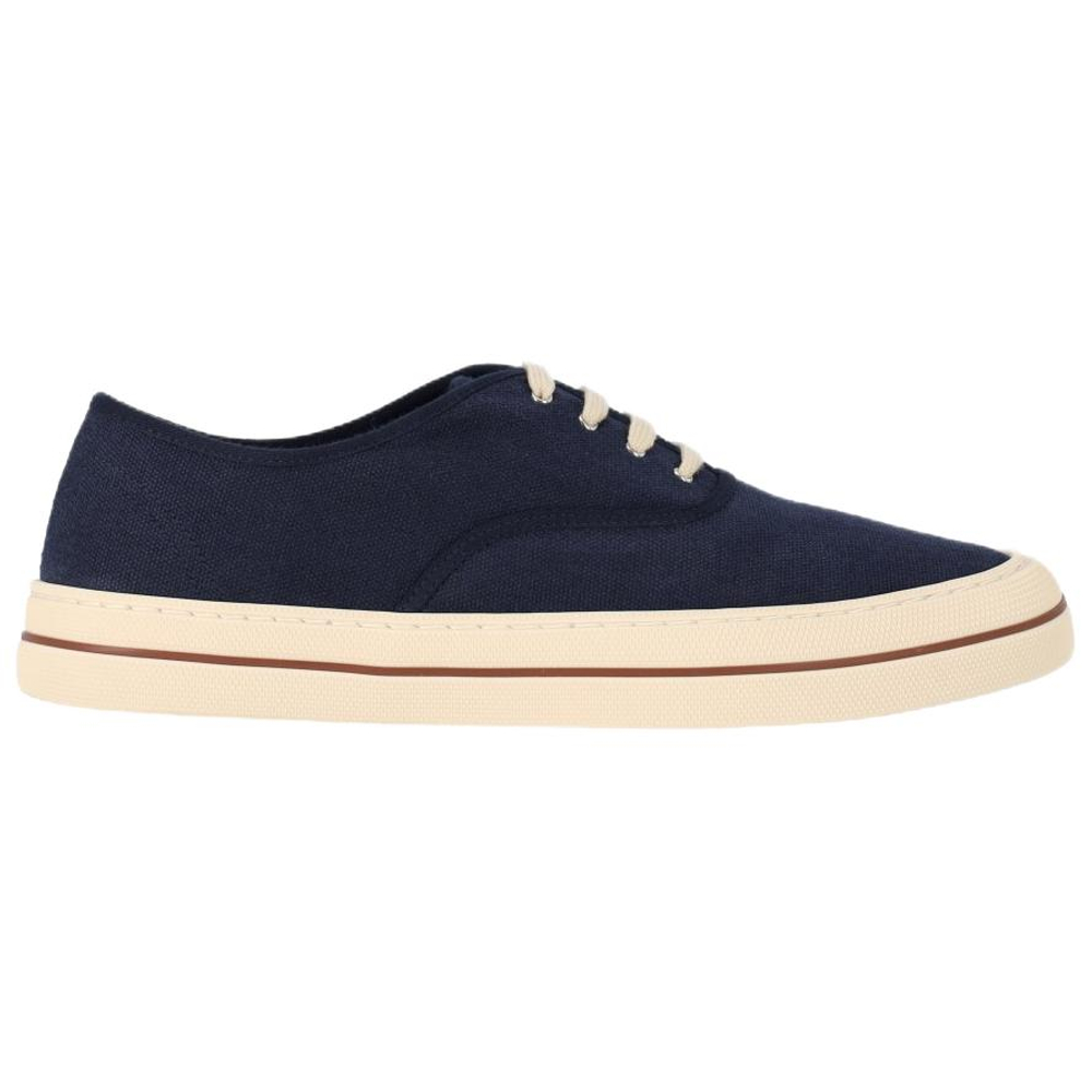 Loro Piana Canvas Shoes Men"s Blue