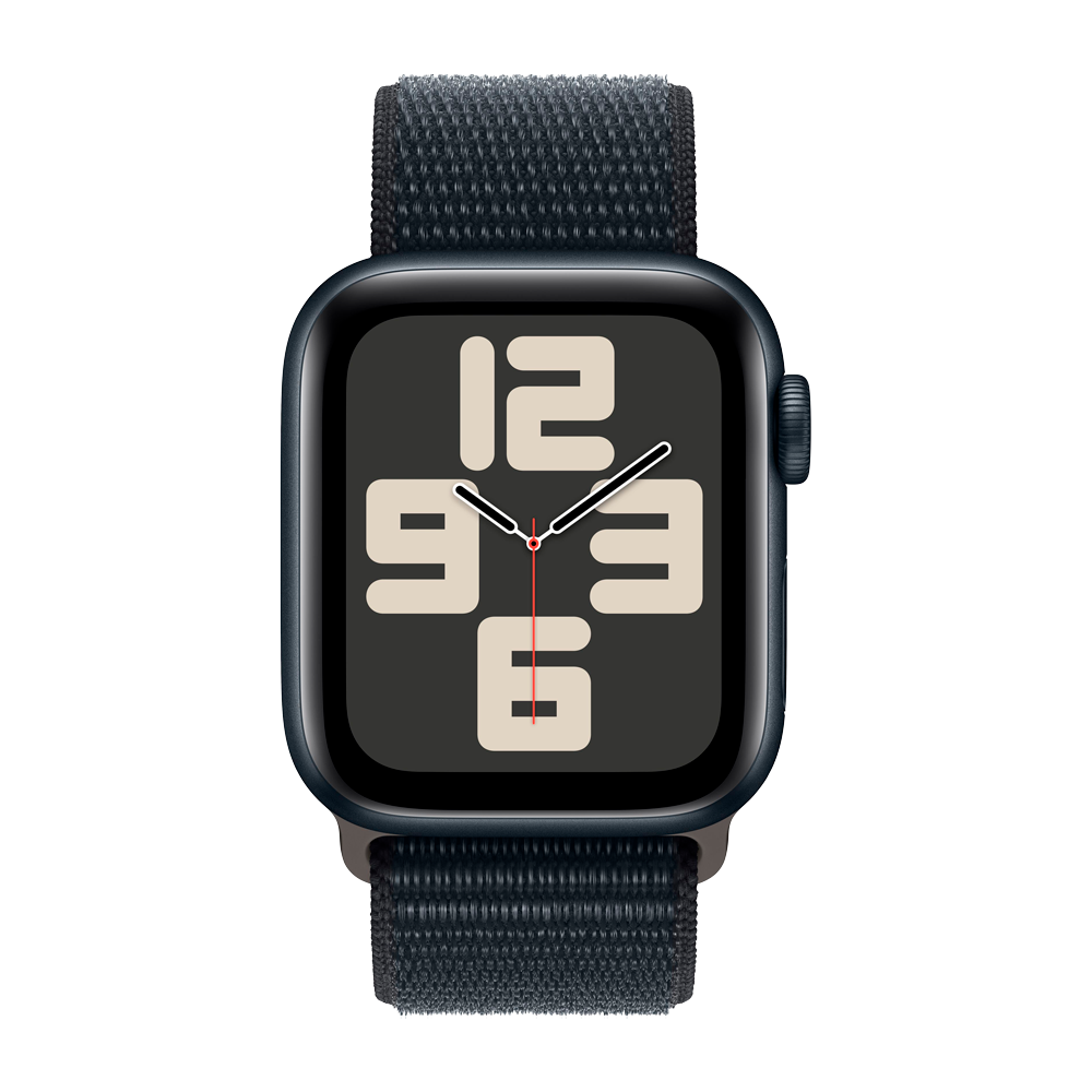 Умные часы Apple Watch SE 2 (2024) GPS, 40mm, Midnight Aluminium Case with Sport Loop, Ink (Темная ночь)