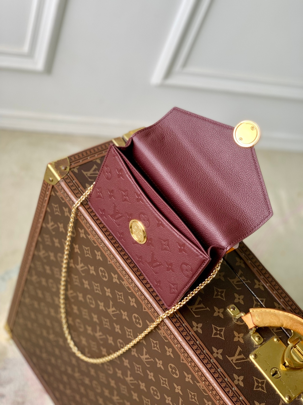 Louis Vuitton Wallet On Chain Rosy
