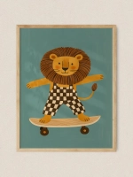 постер для детской мальчика 50х70 см большой ретро стиль