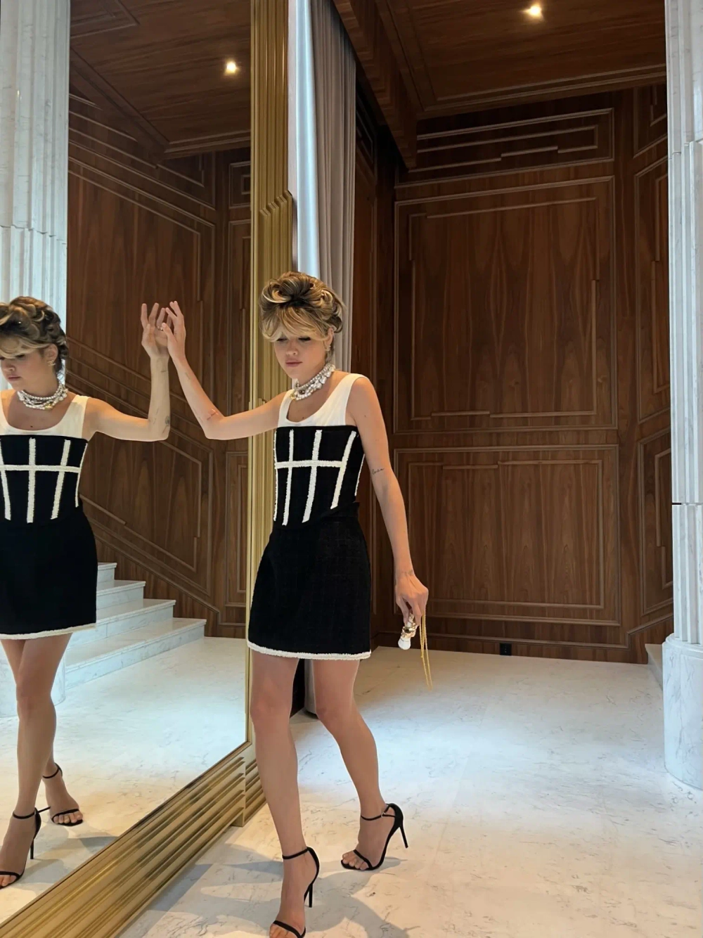 Юбка-мини из твида