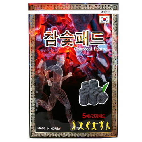 Детокс-пластырь для тела и стоп c древесным углём косметический Himena Charcoal Pasta, 5шт