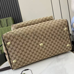 Мужская сумка Gucci GG Canvas Medium Duffle Bag бежевая