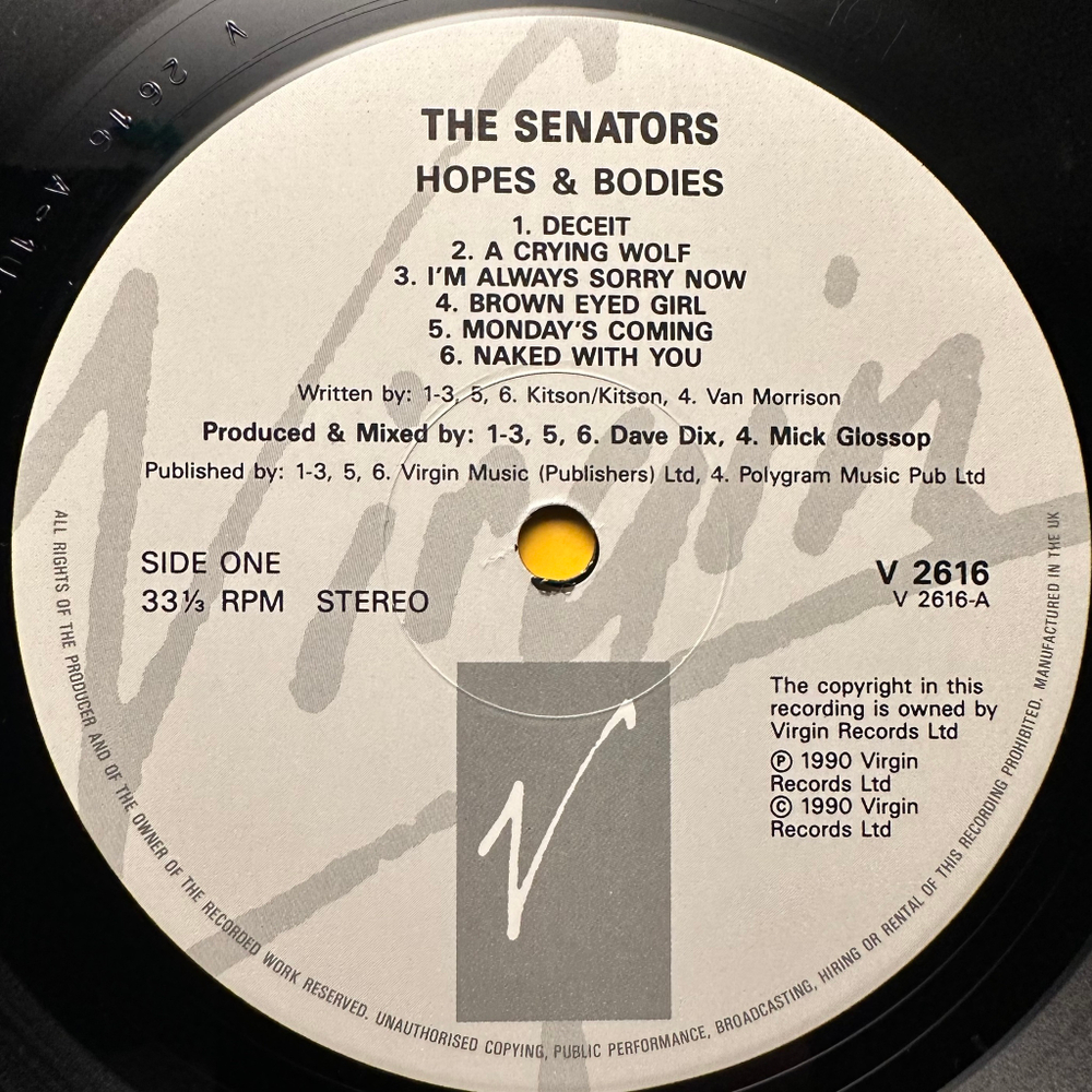 The Senators - Hopes & Bodies (Англия 1990г.)