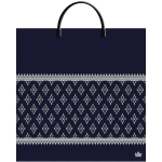 Пакет ПЭ с пластмассовыми ручками 36+10Тико (Шарф принт) Росси (комплект 10 шт)