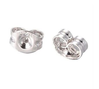 Зажим для пуссет "Бабочка" 4,5х3,9мм отверстие 0,9