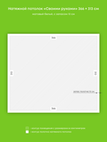 Натяжные потолки 16 м2, 11.5 м2, 2.5 м2, 0.8 м2, 8.9 м2