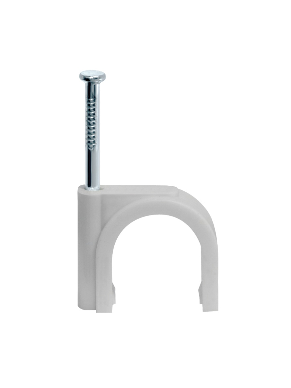 Скоба крепежная круглая с гвоздем d7мм NCR-07-50 пластик. (уп.50шт) Navigator 71068