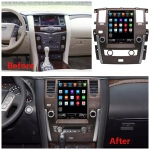 Магнитола Nissan Patrol Y62, Infiniti QX56/QX80 2010-2019 (поддержка Bose, 360 и мониторов) - Carmedia ZF-1222-Q6 в стиле "Тесла" монитор 12.1" на Android 11, 8/128Гб, CarPlay, 4G SIM-слот