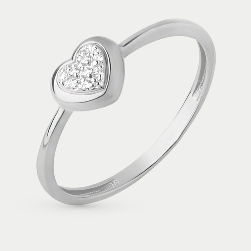 Кольцо золотое  с фианитами