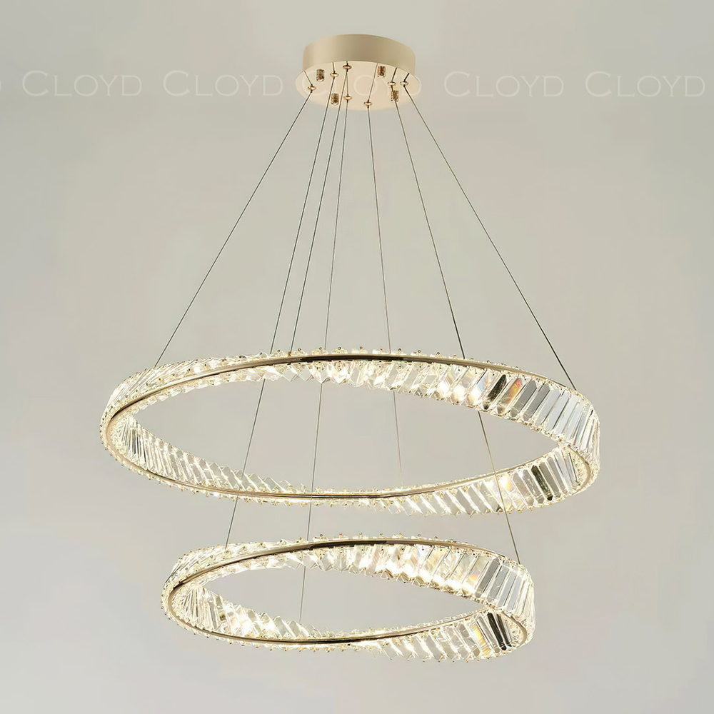 Люстра Cloyd PAULI C2 / Ø80 см - золото (арт.11459)