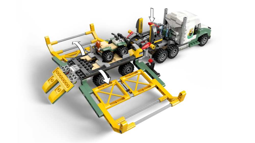 Конструктор LEGO Jurassic World 76966 Миссии динозавров: Транспортный грузовик Аллозавра