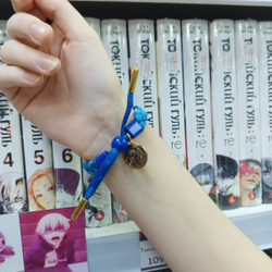 Плетёный браслет "Genshin Impact / Геншин - Аяка"