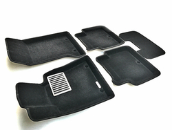 Коврики салона для GENESIS G80 4WD (2014-) Euromat 3D Lux черные. Арт. EM3D-002705