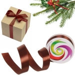 Лента для декорирования «Радуга» 2,0 см, 5 м, Шоколад