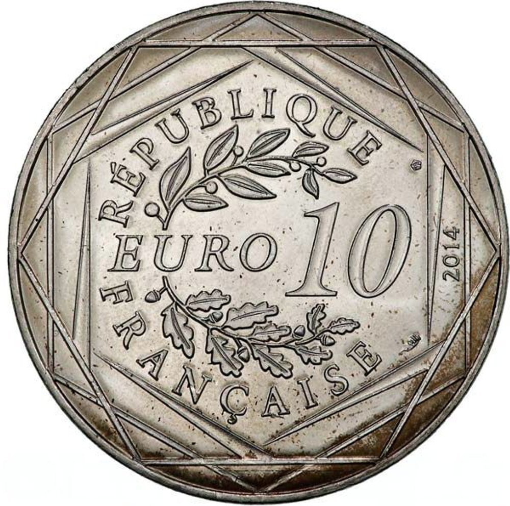 France 10 Euro 2014 – Égalité by Sempé (Winter Edition). Silver Coin from the "Values of the Republic" Series