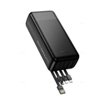 Hoco J163B Wonderful портативный аккумулятор с 4 кабелями (30000mAh)