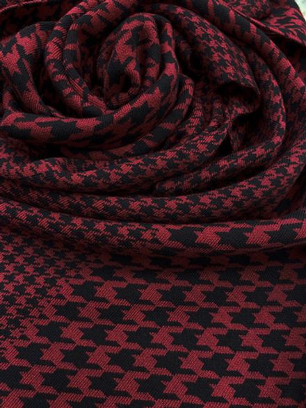 Шарф Ш520-07/16 черный/бордовый