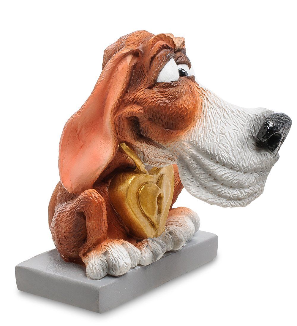 RV-916 Статуэтка Собака Бассет-хаунд «Желаю везения» (W.Stratford)