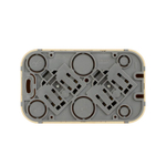 Розетка 2-м ОП Quteo 16А IP20 250В 2х2P+E с заземл. защ. шторки дерево IEK 782287