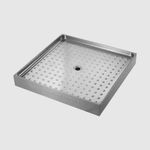 Душевой поддон 800х800 мм. нерж.сталь NOFER 13055.2.S матовый