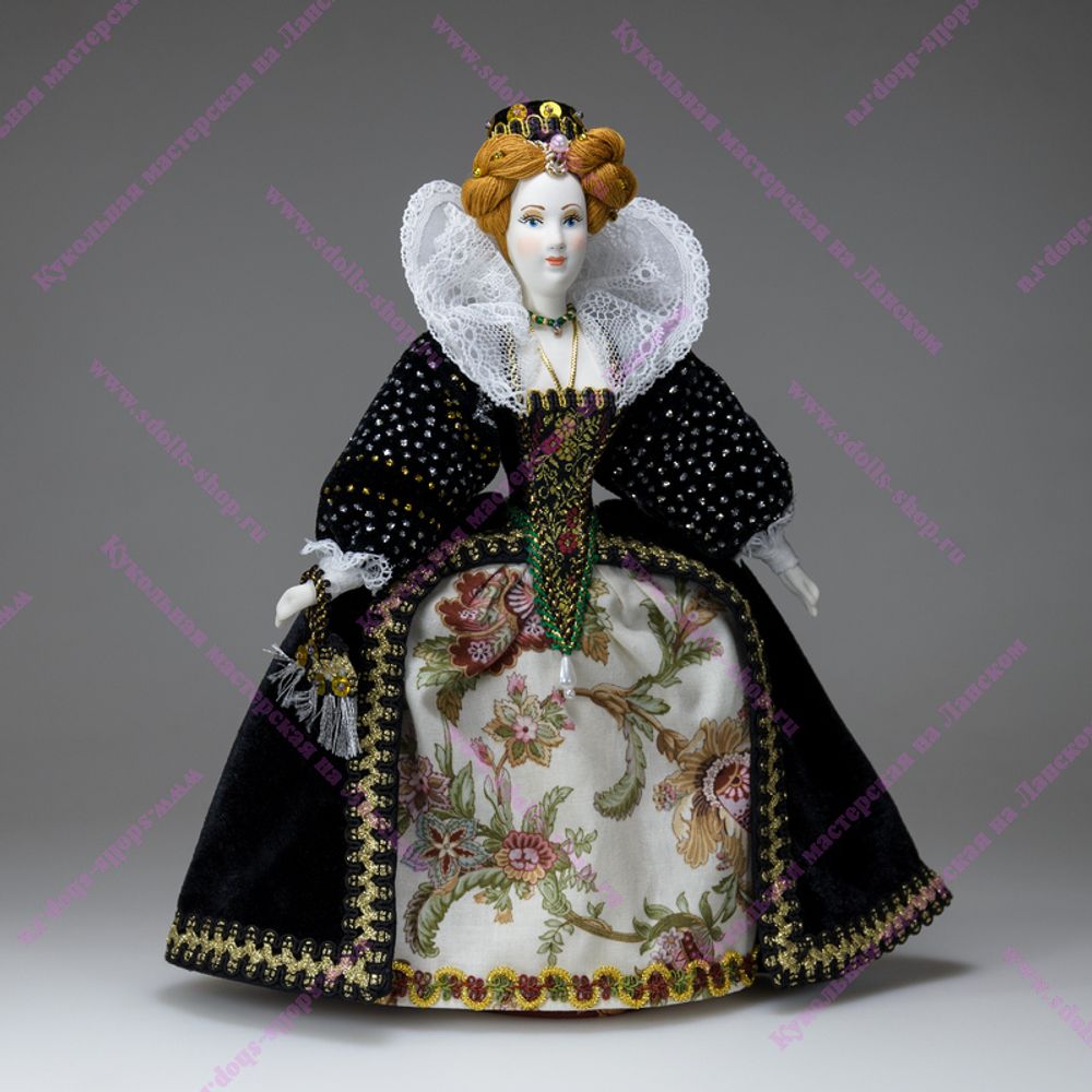 Сувенирная кукла Елизавета Английская