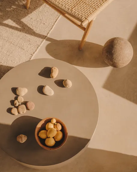 Столик из цемента Garbet, Ø60 см