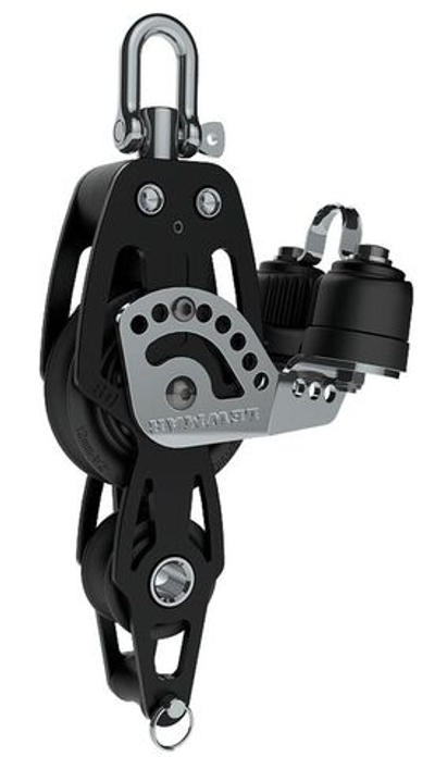 Блок HTX 72 мм двушкивный (fiddle) с направляющей скобой и стопором (29197239) (10253252)