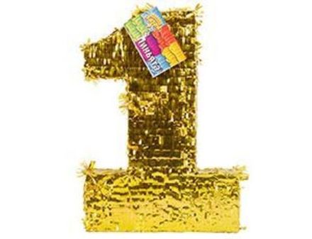 "Золотая цифра 1" пиньята