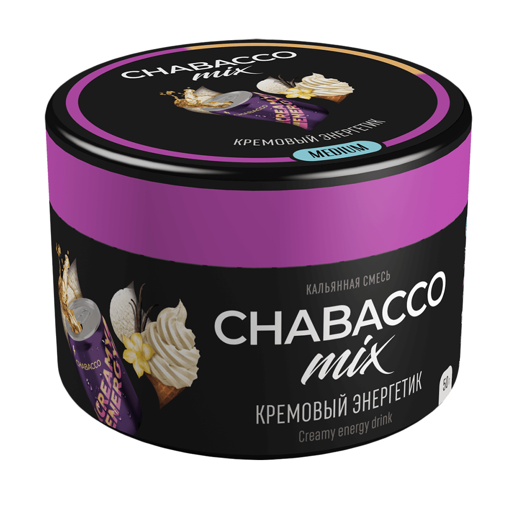 Chabacco Mix Medium - Creamy Energy Drink (Кремовый энергетик) 50 гр.