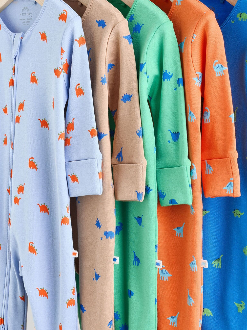 Комбинезон / Cлип для малышей Next E19-553, 5 шт., Голубой, Бежевый, Синий, Оранжевый