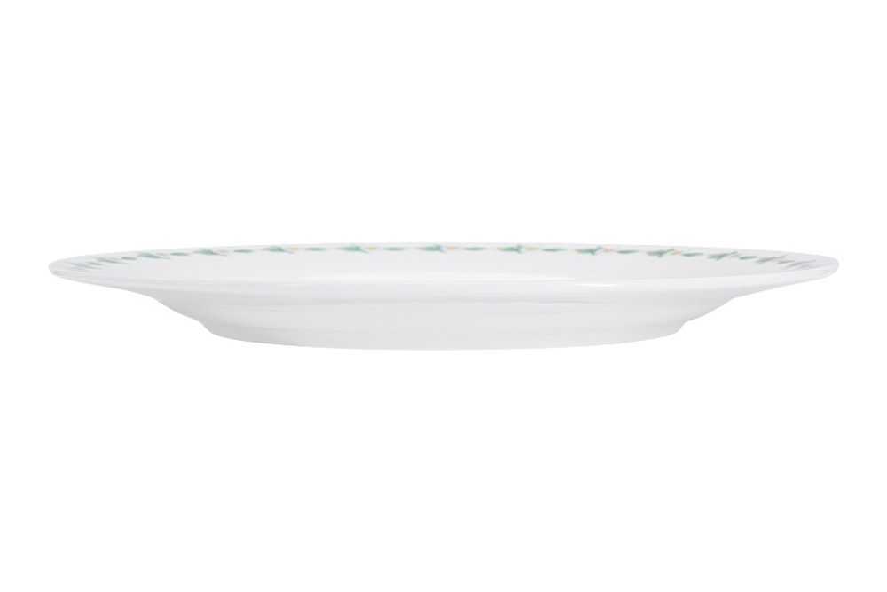 Закусочная тарелка из костяного фарфора AL-2011S-E11, 21 см, белый/декор