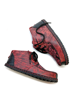 Ботинки кожаные "Burgundy"