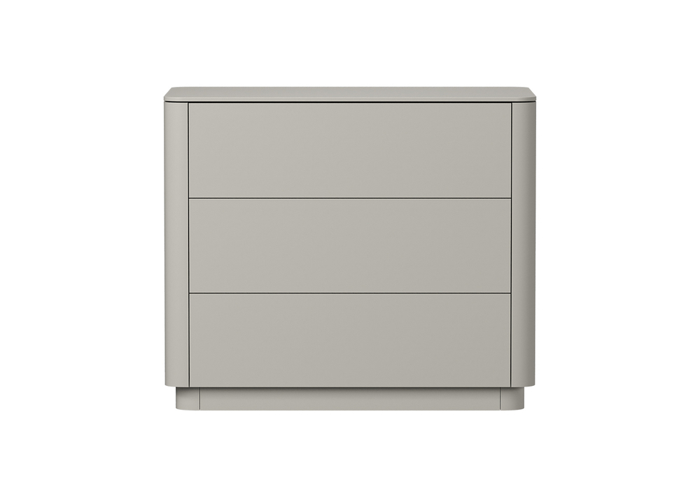 Комод Tammi 3 ящика ширина 90 см (серо-бежевый)