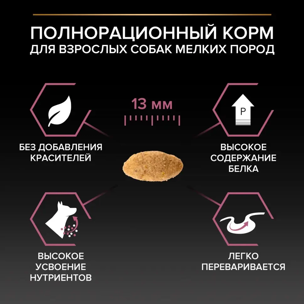 Pro plan adult small&mini sensitive skin сухой корм для собак мелких пород с чувствительной кожей с лососем и рисом - 700 г