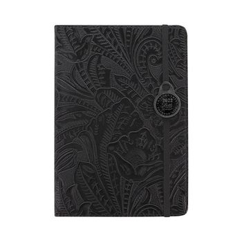 Еженедельник Letts BAROQUE A5 датированный кремовые страницы черный (412 151510)