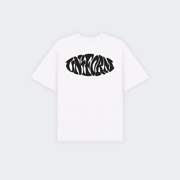 Футболка UNIFORM Heavy Stamp, молочный/черный