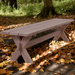 Скамейка садовая, 200х44х44, Осло, для кухни, банкетка в прихожую, из массива дерева, венге, Dipriz