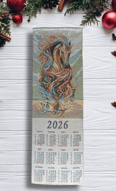 Календарь из гобелена на 2026 год Экспрессия 32х96