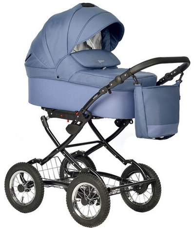 Детская коляска Indigo Barbara 21 Classic 2 в 1 Ba01 синий