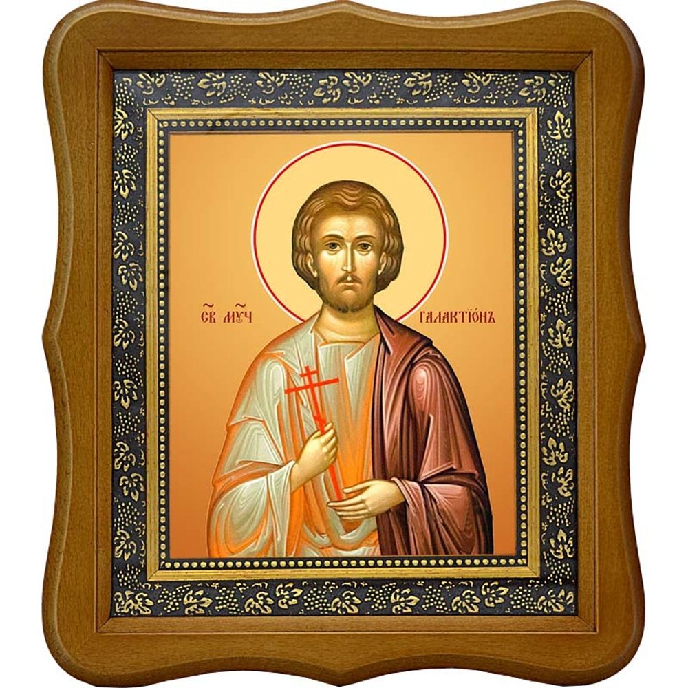 Галактион святой мученик. Икона на холсте.